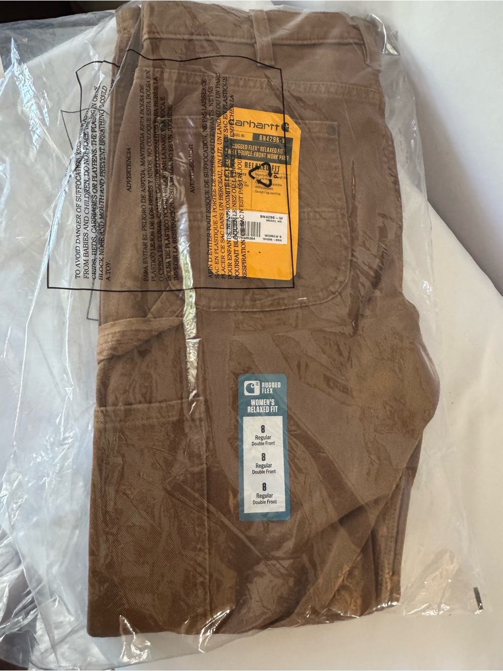 Carhartt WomenRelaxed Fit Work Pants - Brown Size 8